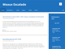 Tablet Screenshot of meaux-escalade.fr